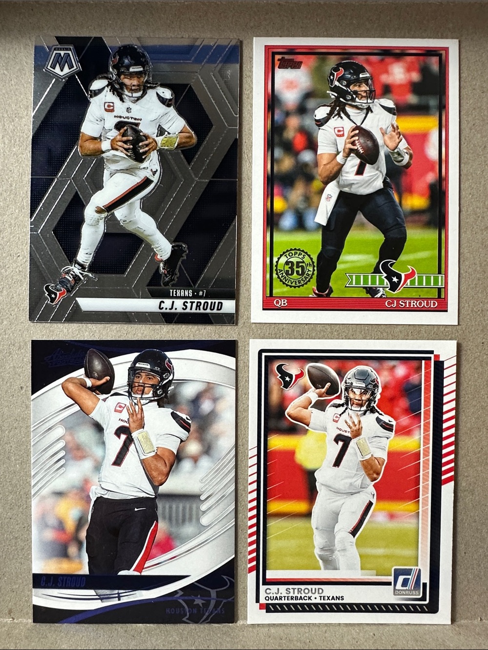 Texans Nico Collins/Tank Dell/Higgins/CJ Stroud/Woody Marks Rookies lot of 18 - Picture 2 of 14